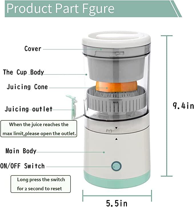 Quick Squeeze Portable Electric Citrus Juicer